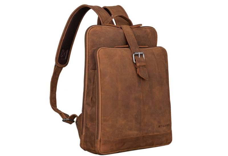 STILORD Notebookrucksack "Rena" Stylischer Vintage Tagesrucksack Leder Groß Unisex von STILORD