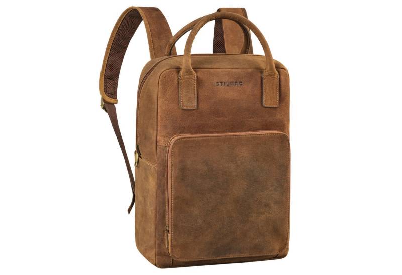STILORD Notebookrucksack "Seraphine" XL Leder Rucksacktasche mit Laptop-Fach 15,6 Zoll Damen von STILORD