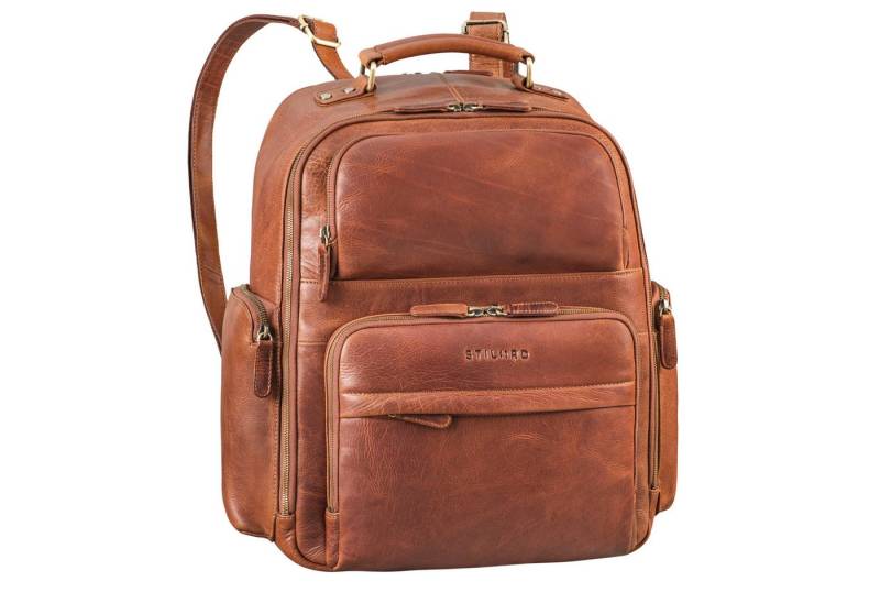 STILORD Notebookrucksack "Sigmund" Herren Laptop Rucksack 15 - 17 Zoll aus echtem Leder XXL von STILORD