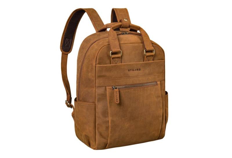 STILORD Notebookrucksack "Silva" Großer Business Rucksack Tasche Leder von STILORD
