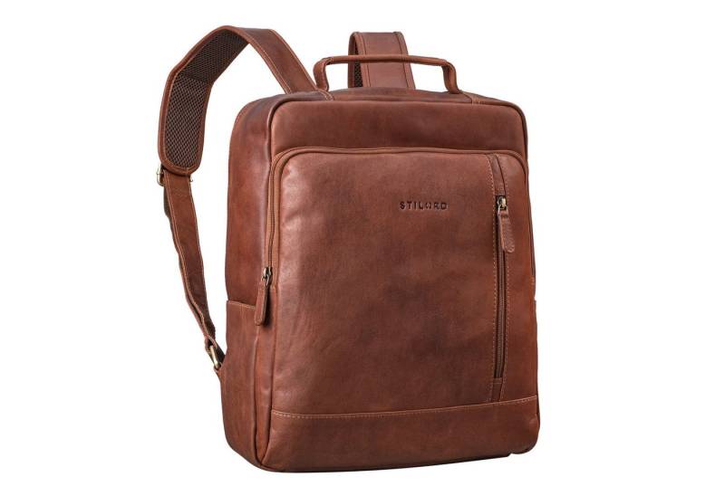 STILORD Notebookrucksack "Soline" Großer 15 Zoll Laptop Rucksack Echt Leder für Herren & Damen von STILORD