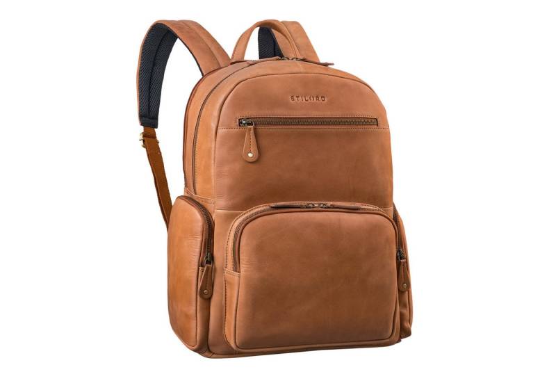 STILORD Notebookrucksack "Talvi" Großer Leder Rucksack Herren & Damen Laptop 15 - 17,3 Zoll von STILORD