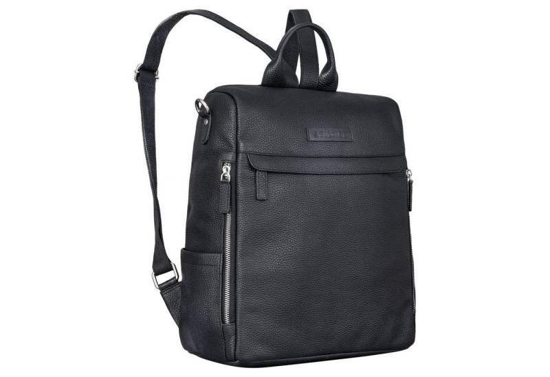 STILORD Notebookrucksack "Tarik" Diebstahlsicherer 2-in-1 Rucksack und Umhängetasche Leder von STILORD