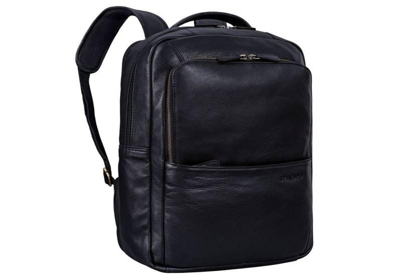 STILORD Notebookrucksack "Thomas" Leder Notebook Rucksack 17 Zoll von STILORD