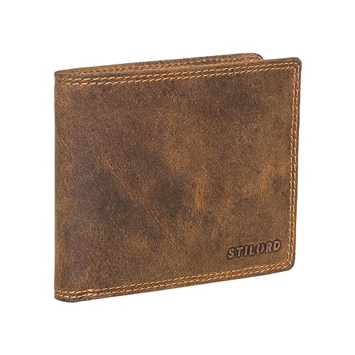 STILORD 'Samuel' Geldbörse Herren Leder Portemonnaie klein Vintage RFID Geldbeutel Herren Karten Portemonnaie Geldtasche Echtleder, Farbe:Bergamo - braun STILORD 'Samuel' Geldbörse Herren Leder Portemonnaie klein Vintage RFID Geldbeutel Herren Karten Portemonnaie Geldtasche Echtleder, Farbe:Bergamo - braun von STILORD