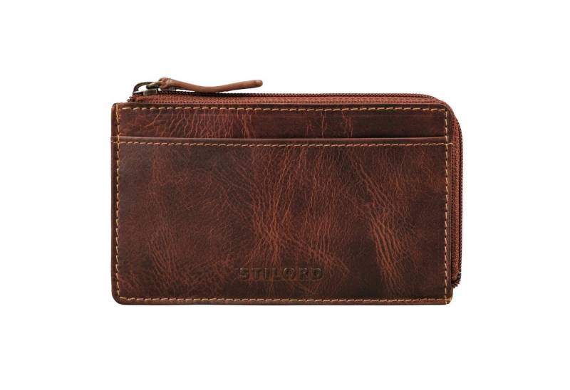 STILORD Schlüsseltasche "Ano" 2 in 1 Leder Schlüsseltasche mit 6 Kartenfächern Münzfach von STILORD