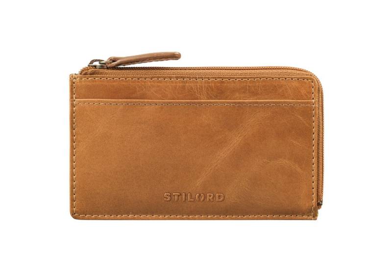 STILORD Schlüsseltasche "Ano" 2 in 1 Leder Schlüsseltasche mit 6 Kartenfächern Münzfach von STILORD