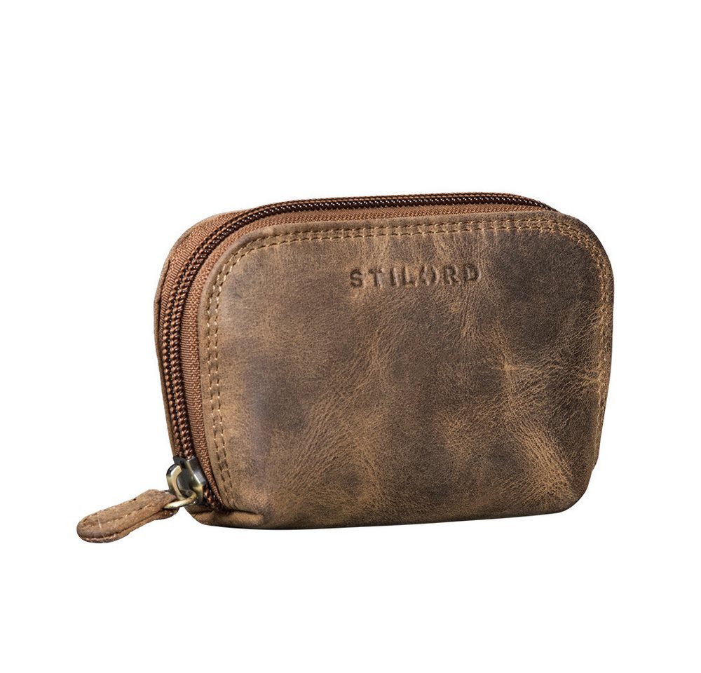 STILORD Schlüsseltasche "Junis" Edle Echtleder Schlüsseltasche mit RFID, Münzfach, Geschenkbox von STILORD
