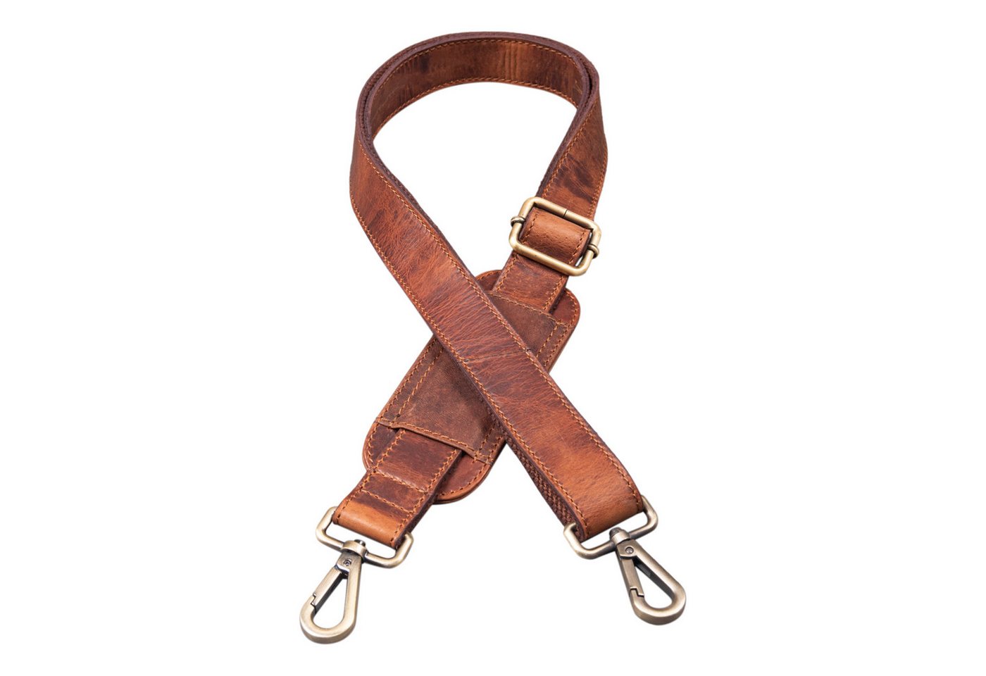 STILORD Schulterriemen STILORD Taschengurt Leder mit Polster Vintage von STILORD