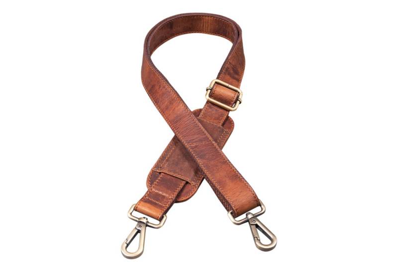 STILORD Schulterriemen STILORD Taschengurt Leder mit Polster Vintage von STILORD