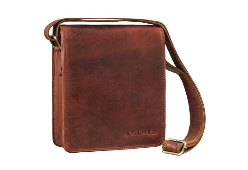 STILORD Schultertasche "Akito" Umhängetasche Herren Leder Klein - Herrentasche aus Echtleder von STILORD