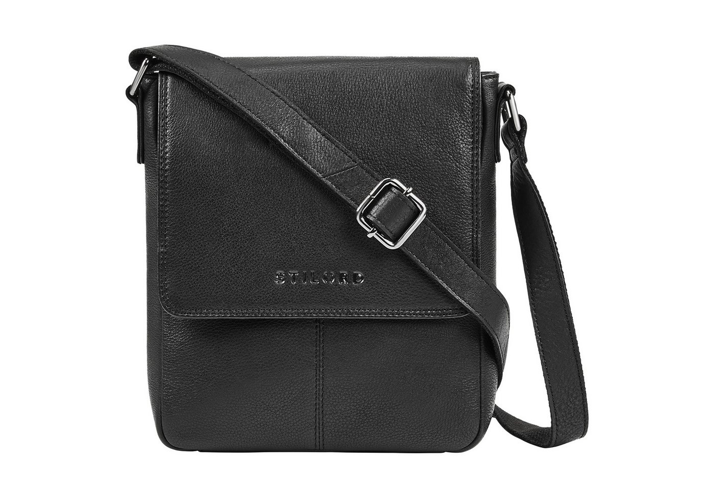 STILORD Schultertasche "Bari" Vintage Umhängetasche Leder Herren für 8 Zoll Tablet DIN A5 von STILORD