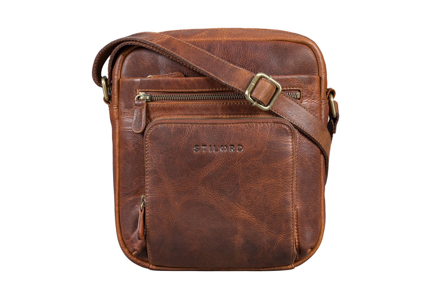 STILORD Schultertasche "Corvin" Umhängetasche Herren Klein Leder von STILORD
