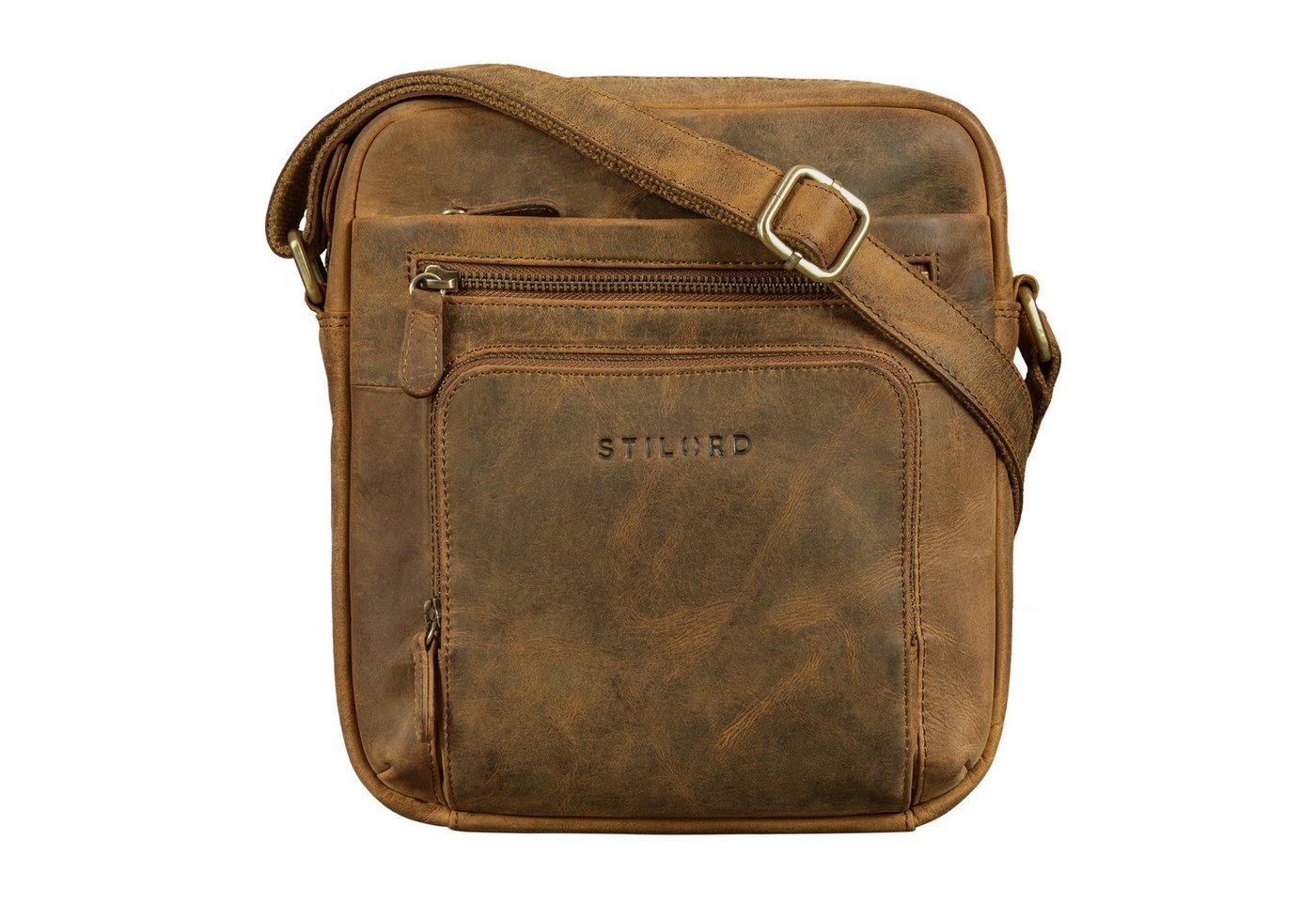STILORD Schultertasche "Corvin" Umhängetasche Herren Klein Leder von STILORD