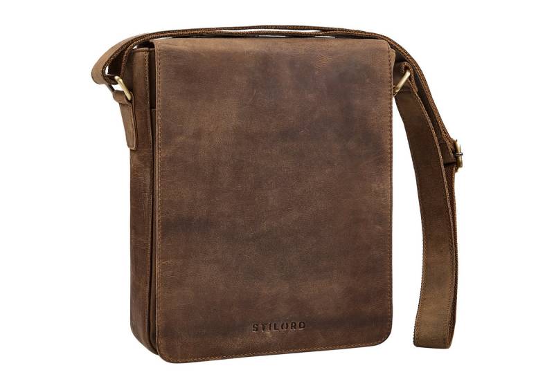 STILORD Schultertasche "Cosmo" Vintage Ledertasche Herren Umhängetasche Groß von STILORD