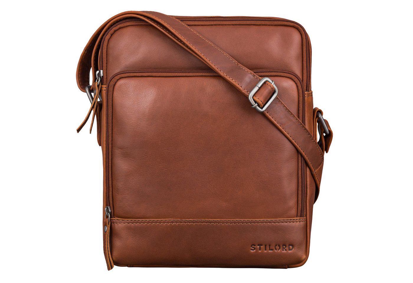 STILORD Schultertasche "Faro" Vintage Umhängetasche Herren Klein Leder Messenger Bag 11 Zoll von STILORD