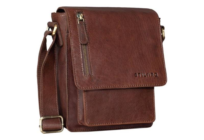 STILORD Schultertasche "Finn" Kleine Umhängetasche Herren Leder Messenger Bag Herrentasche von STILORD