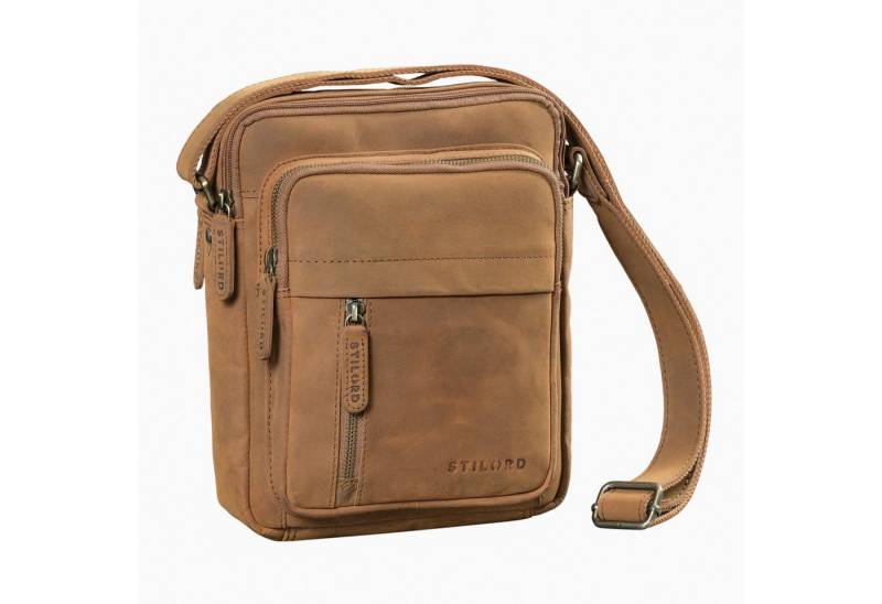 STILORD Schultertasche "Ivano" Kleine Umhängetasche Herren Leder für 10,9 Zoll Tablet von STILORD