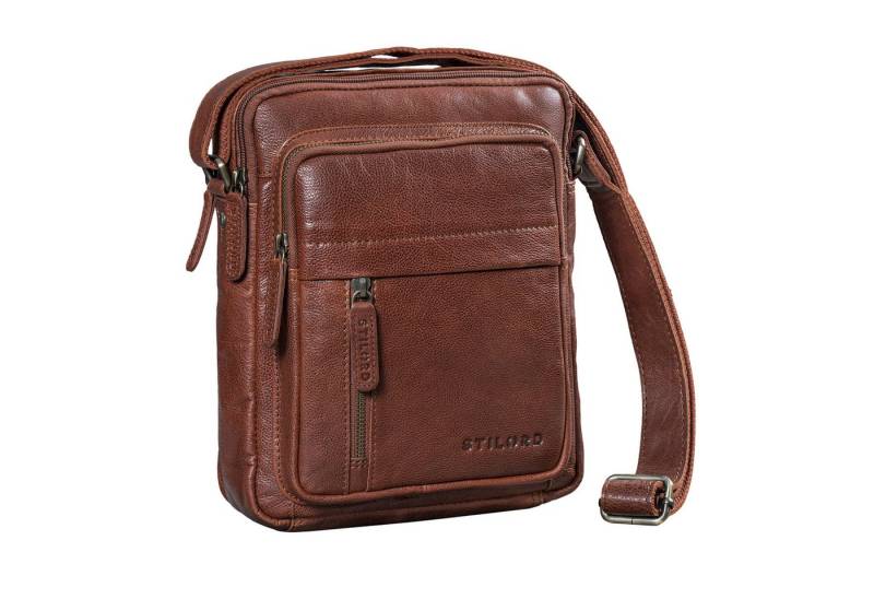 STILORD Schultertasche "Ivano" Kleine Umhängetasche Herren Leder für 10,9 Zoll Tablet von STILORD