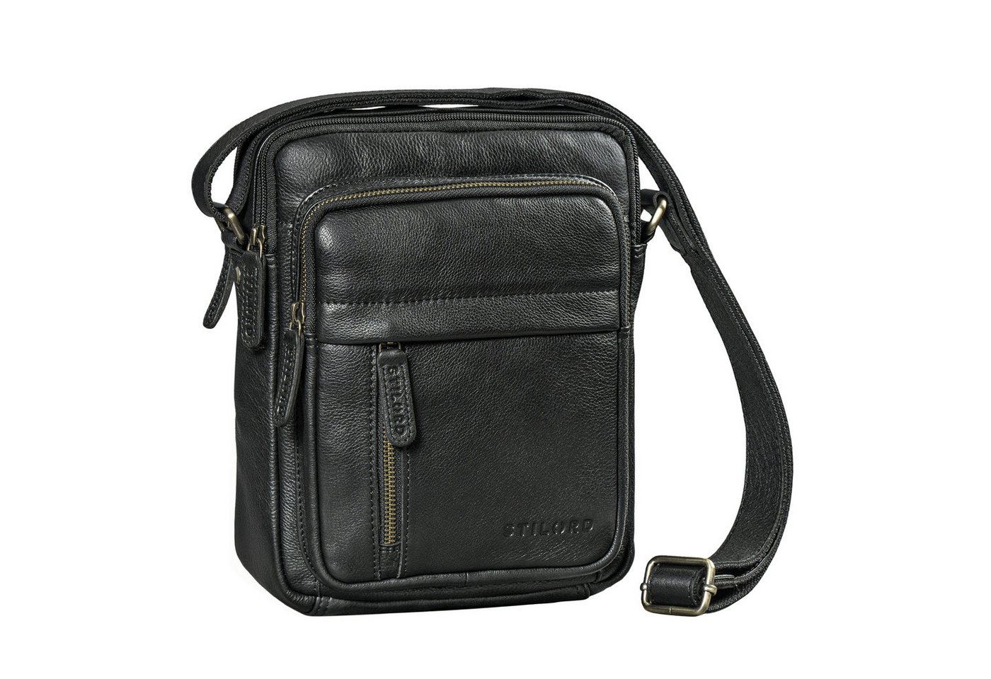 STILORD Schultertasche "Ivano" Kleine Umhängetasche Herren Leder für 10,9 Zoll Tablet von STILORD