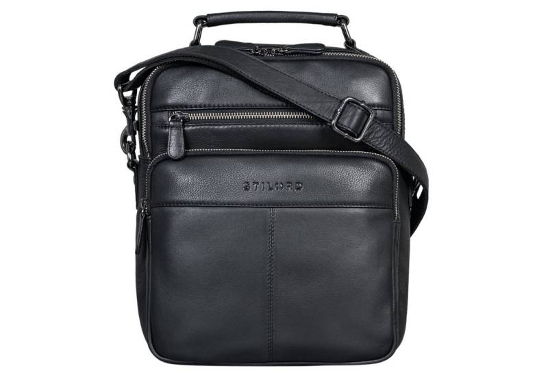 STILORD Schultertasche "Joe" Modische Herrentasche mit Handgriff zum Umhängen aus Leder von STILORD