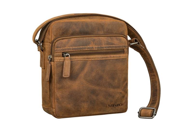 STILORD Schultertasche "Kony" Vintage Umhängetasche Herren Leder Robuste Kleine Messenger Bag von STILORD