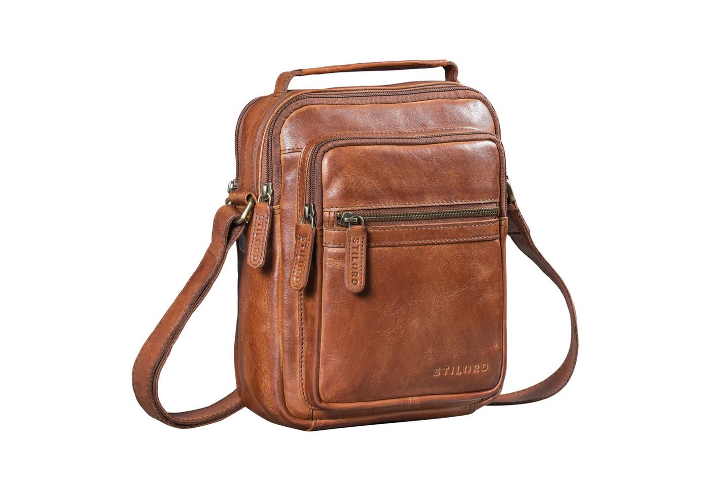 STILORD Schultertasche "Lazzaro" Umhängetasche Herren Leder Klein für 10,9 Zoll Tablet von STILORD