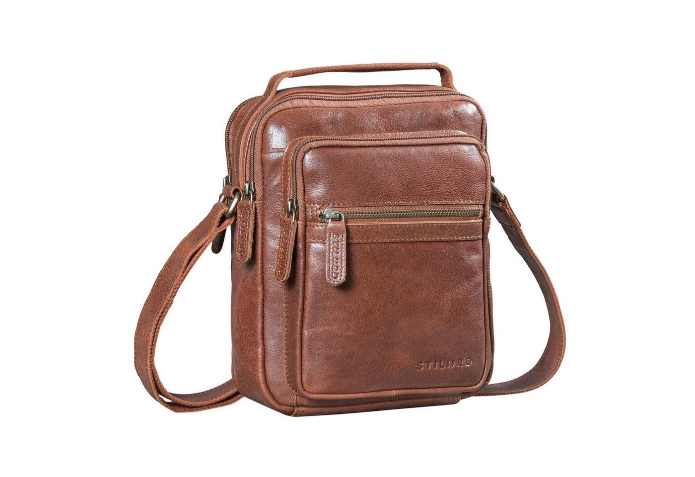 STILORD Schultertasche "Lazzaro" Umhängetasche Herren Leder Klein für 10,9 Zoll Tablet von STILORD