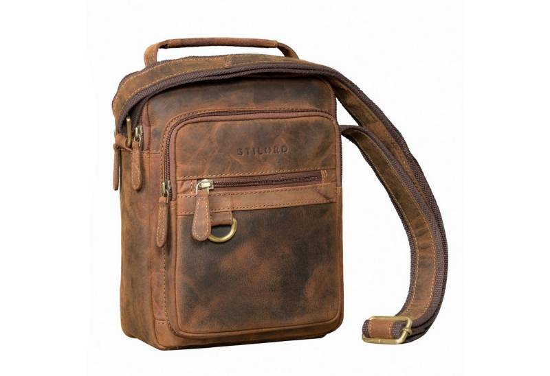 STILORD Schultertasche "Lima" Umhängetasche Herren Klein Leder Tragegriff Tablet 9,7 Zoll von STILORD