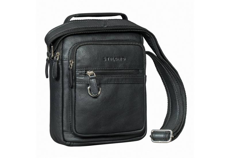 STILORD Schultertasche "Lima" Umhängetasche Herren Klein Leder Tragegriff Tablet 9,7 Zoll von STILORD