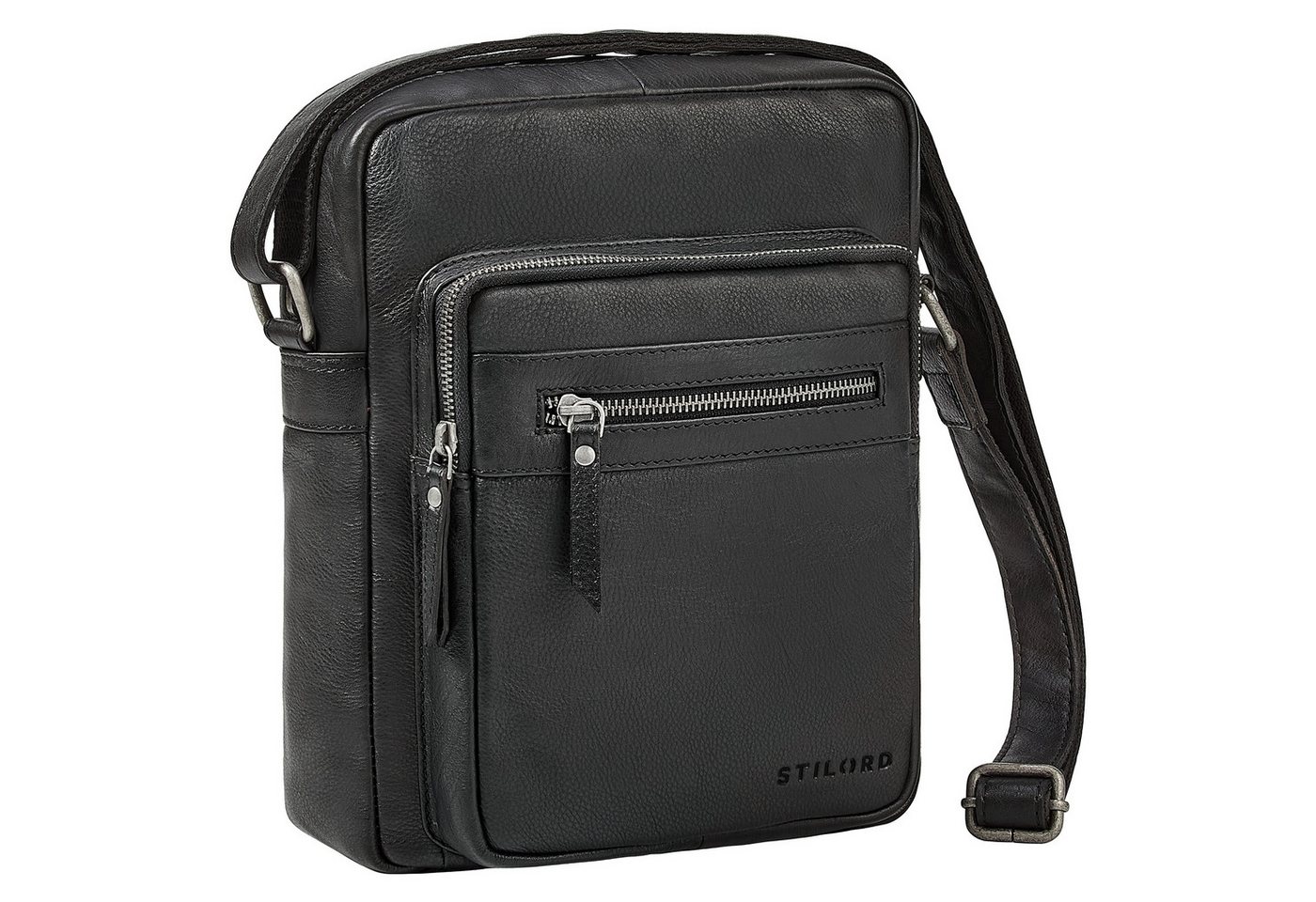 STILORD Schultertasche "Lyon" Umhängetasche Herren Klein Leder von STILORD