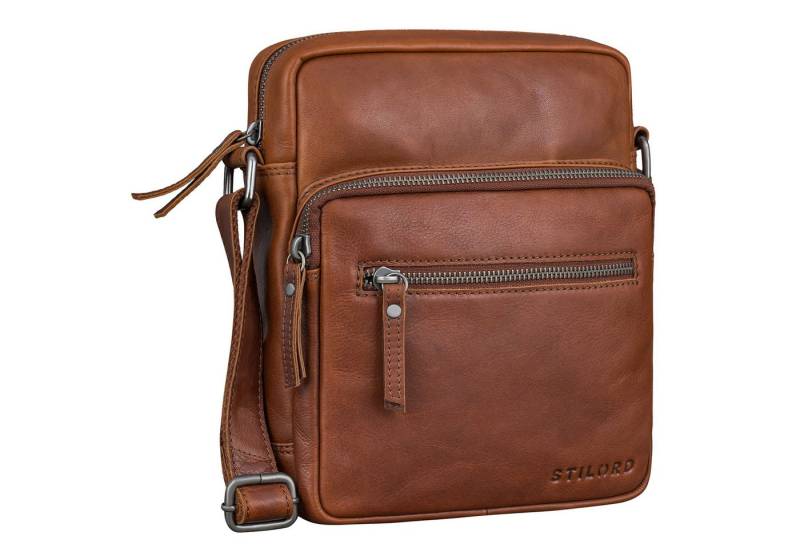 STILORD Schultertasche "Maris" Kleine Echtleder Umhängetasche für Herren für 8.3 Zoll Tablet von STILORD