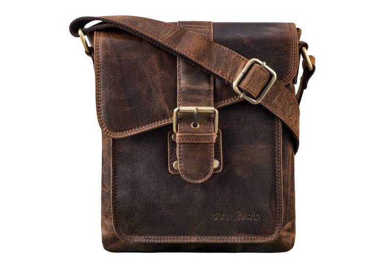 STILORD Schultertasche "Mattia" Kleine Umhängetasche Herren Echt Leder Vintage von STILORD