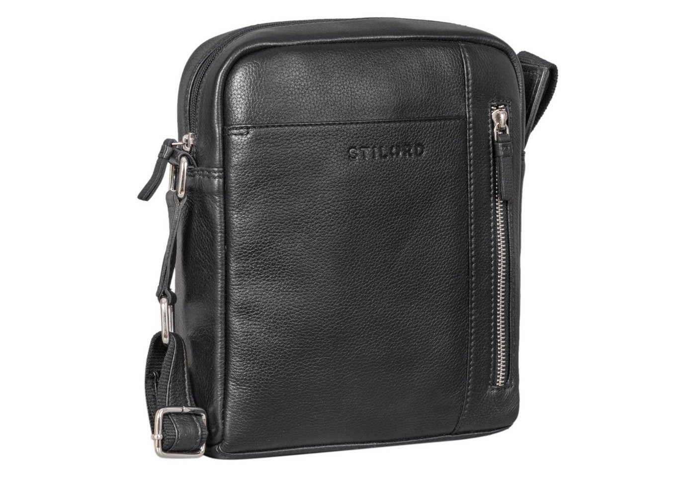 STILORD Schultertasche "Memphis" Umhängetasche Herren Klein Leder von STILORD