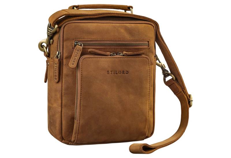 STILORD Schultertasche "Nelio" Stilvolle Umhängetasche Herren Leder für 10,1 Zoll Tablet von STILORD