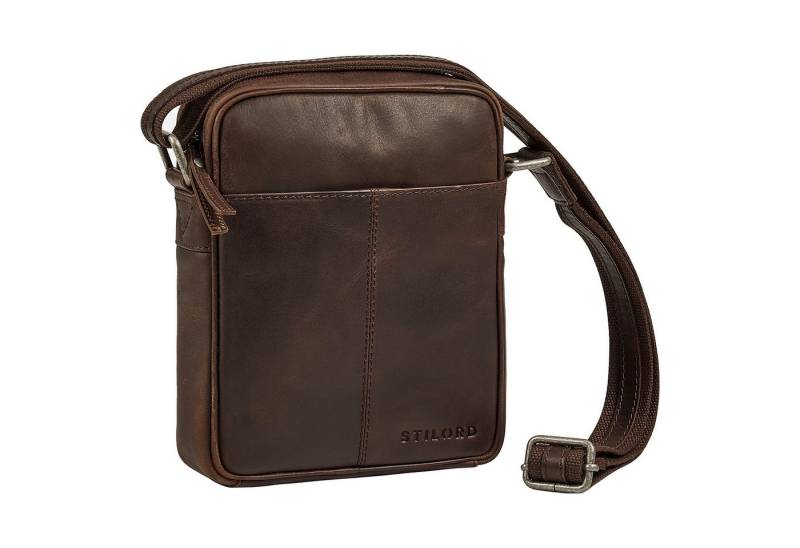 STILORD Schultertasche "Nilo" Elegante Umhängetasche Herren Klein Leder für Tablet 8,3 Zoll von STILORD