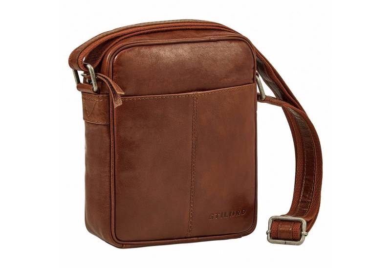 STILORD Schultertasche "Nilo" Elegante Umhängetasche Herren Klein Leder für Tablet 8,3 Zoll von STILORD