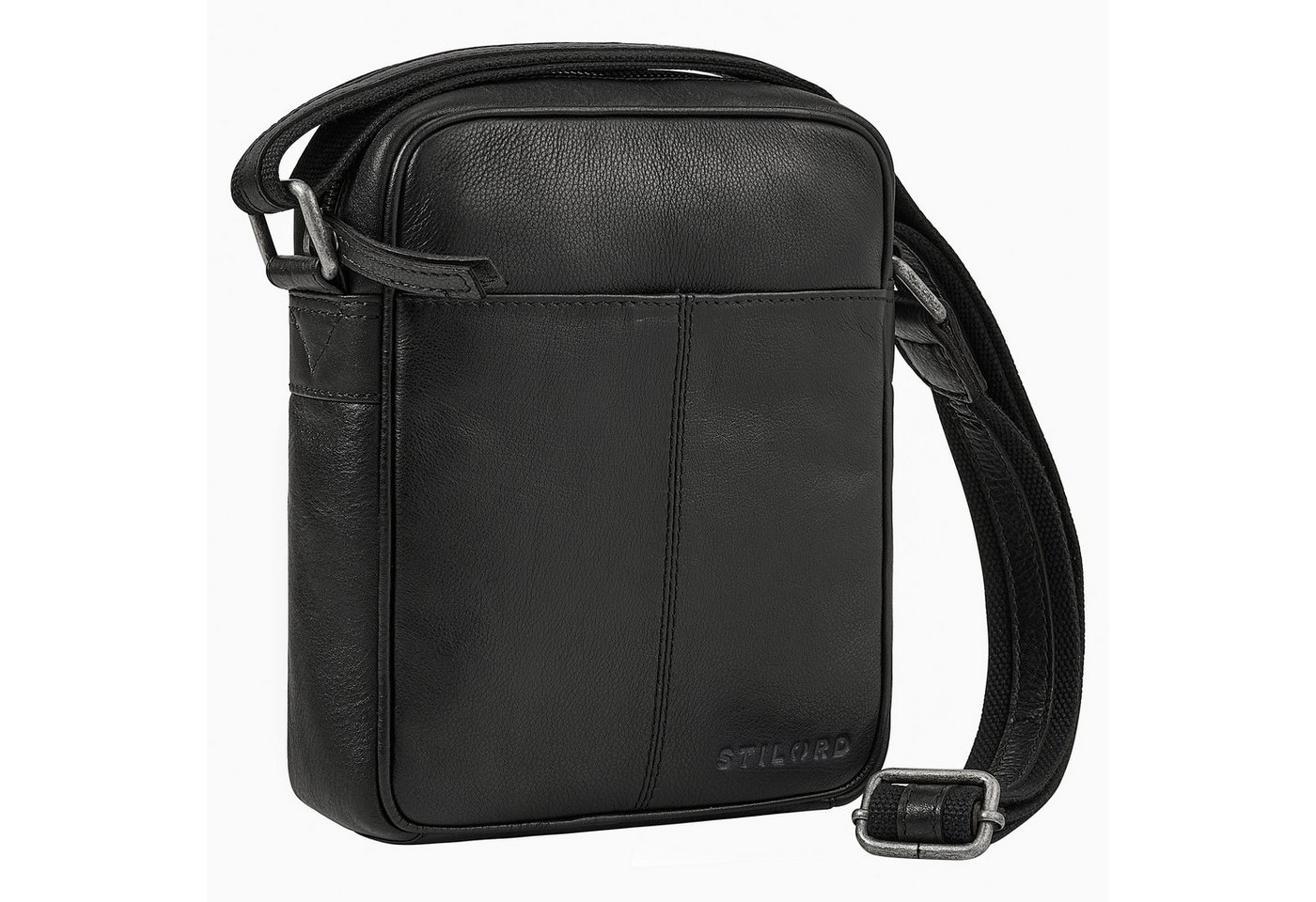 STILORD Schultertasche "Nilo" Elegante Umhängetasche Herren Klein Leder für Tablet 8,3 Zoll von STILORD