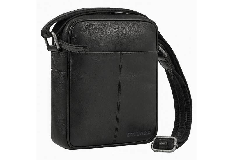 STILORD Schultertasche "Nilo" Elegante Umhängetasche Herren Klein Leder für Tablet 8,3 Zoll von STILORD