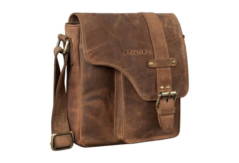 STILORD Schultertasche "Nino" Umhängetasche Leder Mann von STILORD