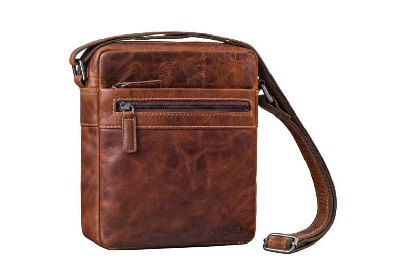 STILORD Schultertasche "Oli" Umhängetasche Herren Leder Mittel-Groß für Tablet bis 10 Zoll von STILORD