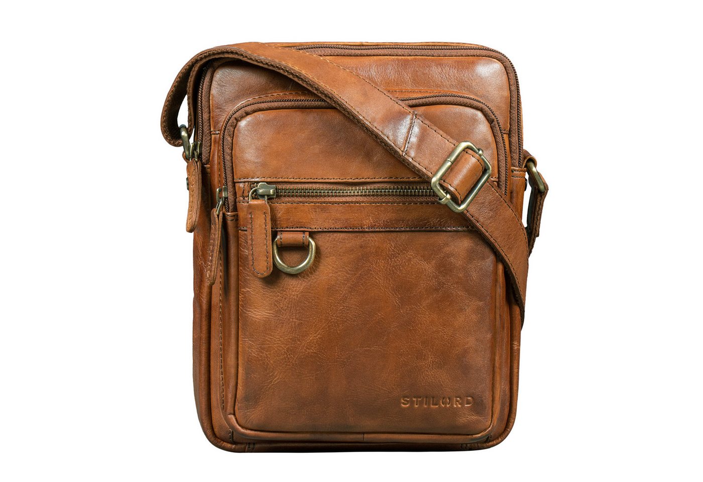 STILORD Schultertasche "Orion" Crossbody Tasche Herren Leder 10,9 Zoll von STILORD