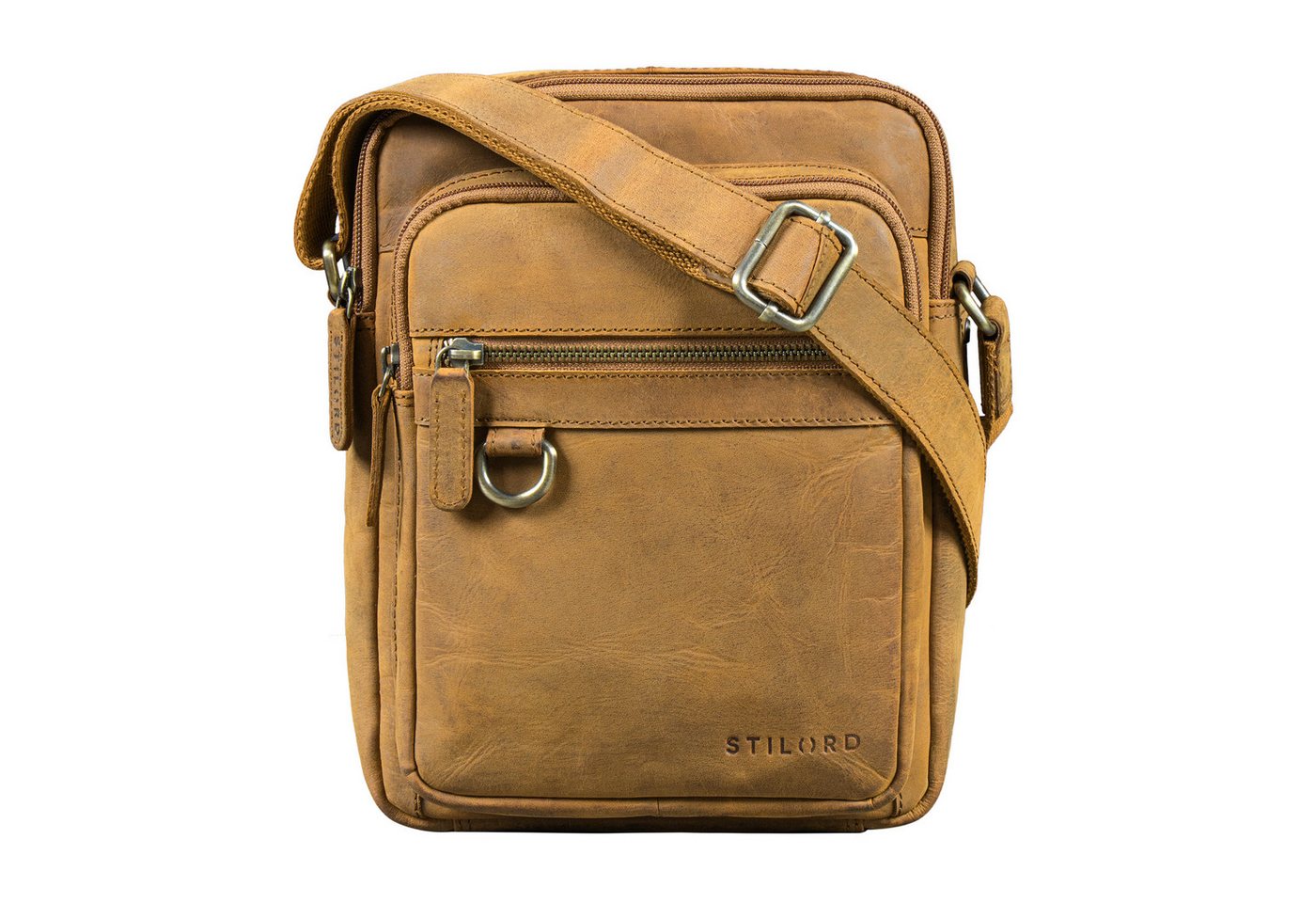 STILORD Schultertasche "Orion" Crossbody Tasche Herren Leder 10,9 Zoll von STILORD