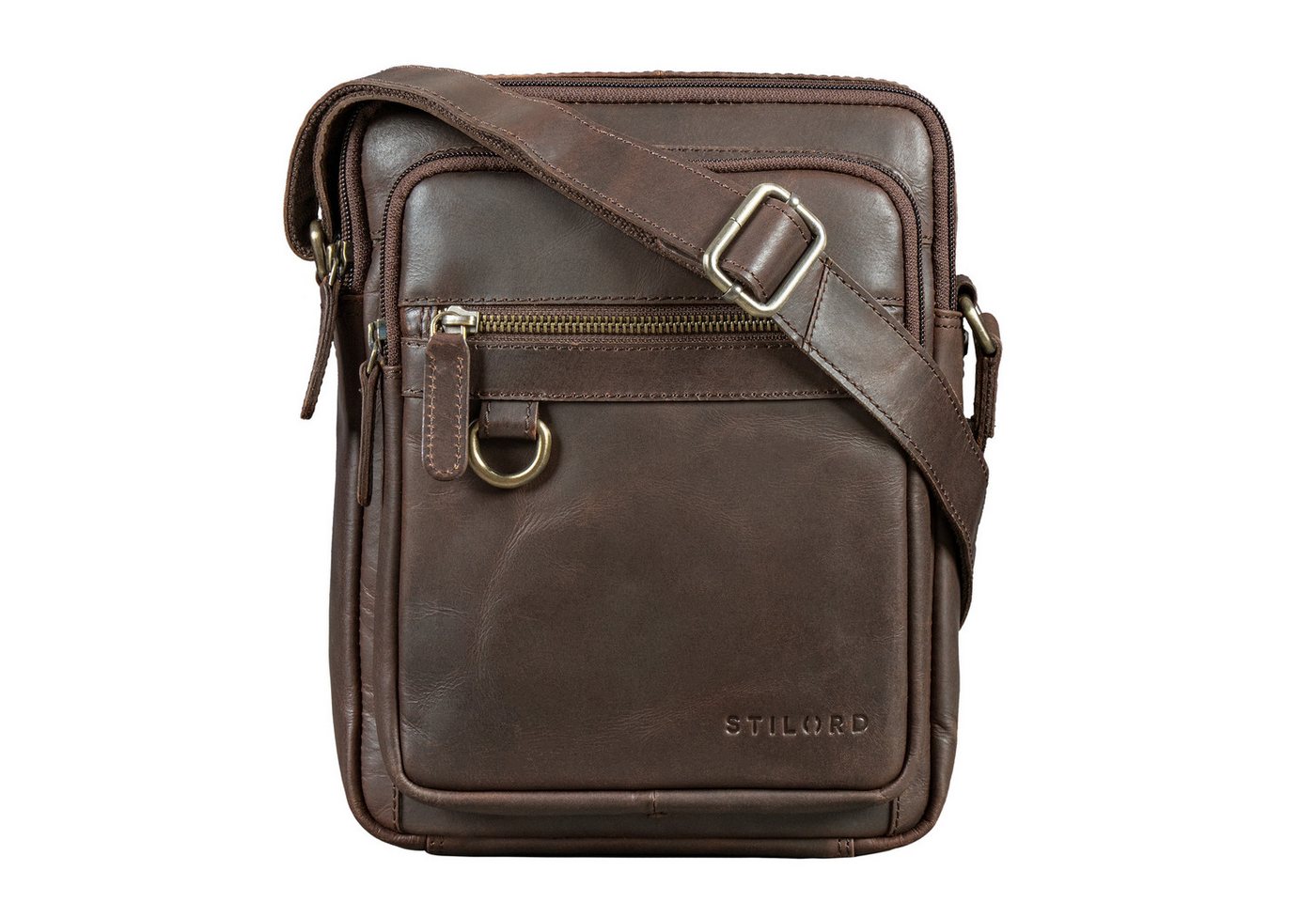 STILORD Schultertasche "Orion" Crossbody Tasche Herren Leder 10,9 Zoll von STILORD
