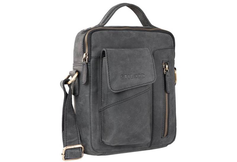 STILORD Schultertasche "Otis" Stilvolle Leder Umhängetasche Herren Klein von STILORD
