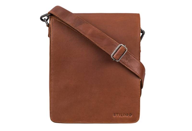 STILORD Schultertasche "Oxford" Vintage Umhängetasche Leder Herren mittel-groß DIN A4 von STILORD