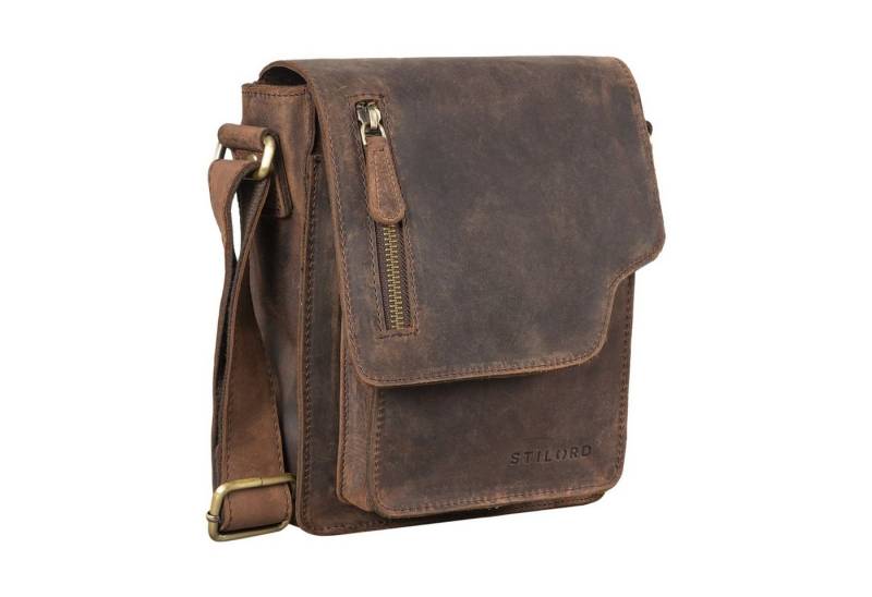STILORD Schultertasche "Pete" Umhängetasche Leder klein Männer von STILORD