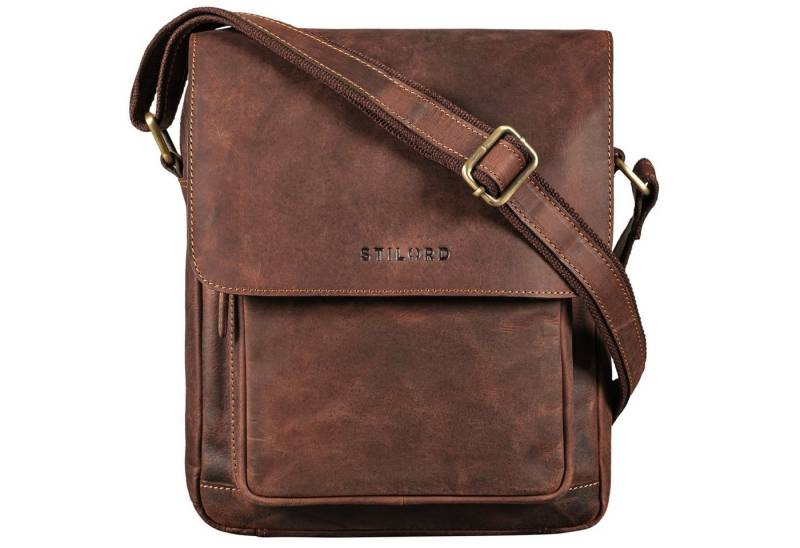 STILORD Schultertasche "Ragnar" Kleine Umhängetasche Herren Leder von STILORD