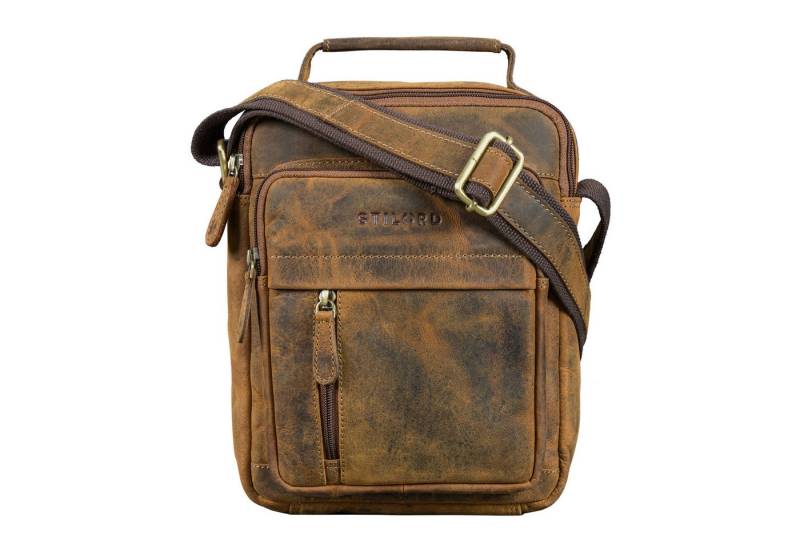 STILORD Schultertasche "Ruben" Umhängetasche Herren Leder 10,9 Zoll von STILORD