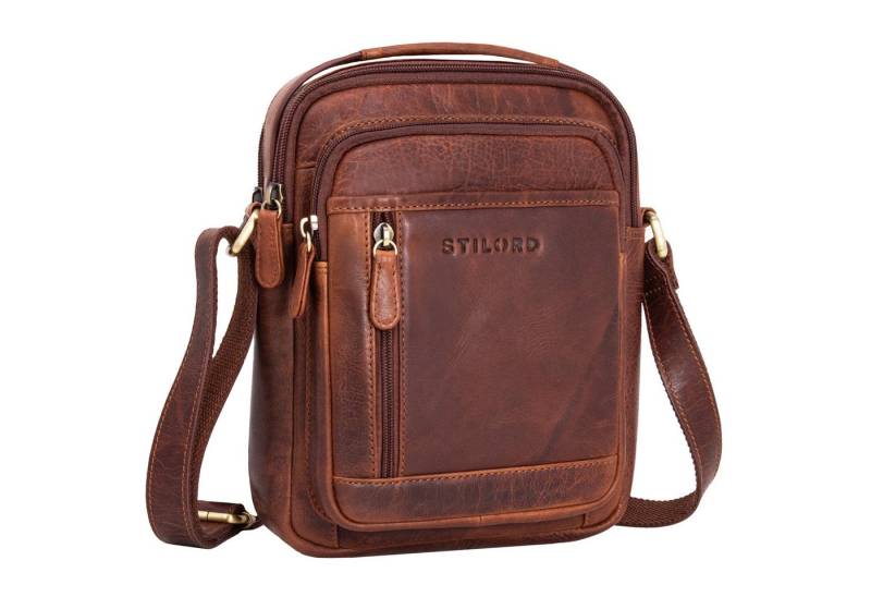 STILORD Messenger Bag "Salva" Kleine Echt Leder Umhängetasche Herren für 8 Zoll Tablet, Echtleder von STILORD